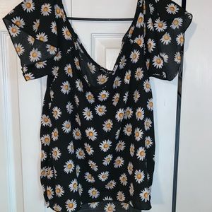 Sunflower off the shoulder blouse